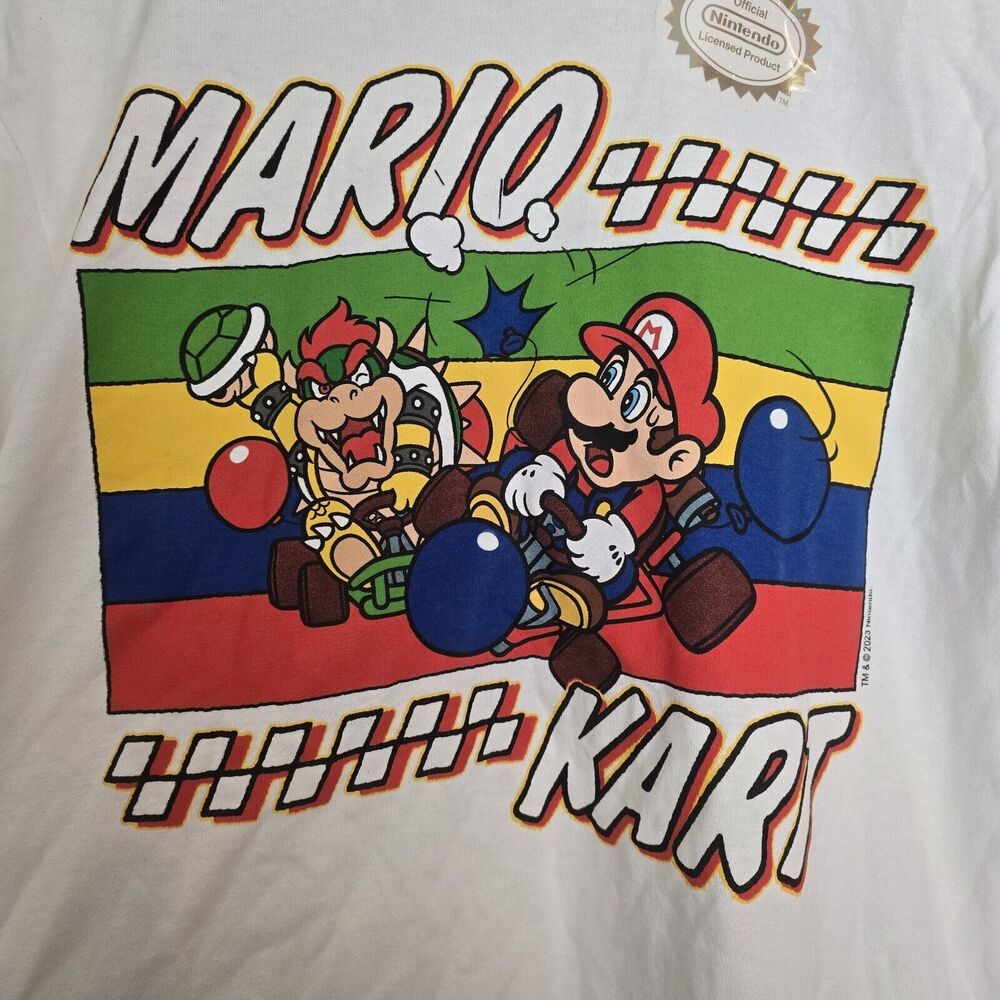 SUPER MARIO BROS. MARIO KART BOWSER N64 Nintendo T-Shirt Medium Unisex NEW